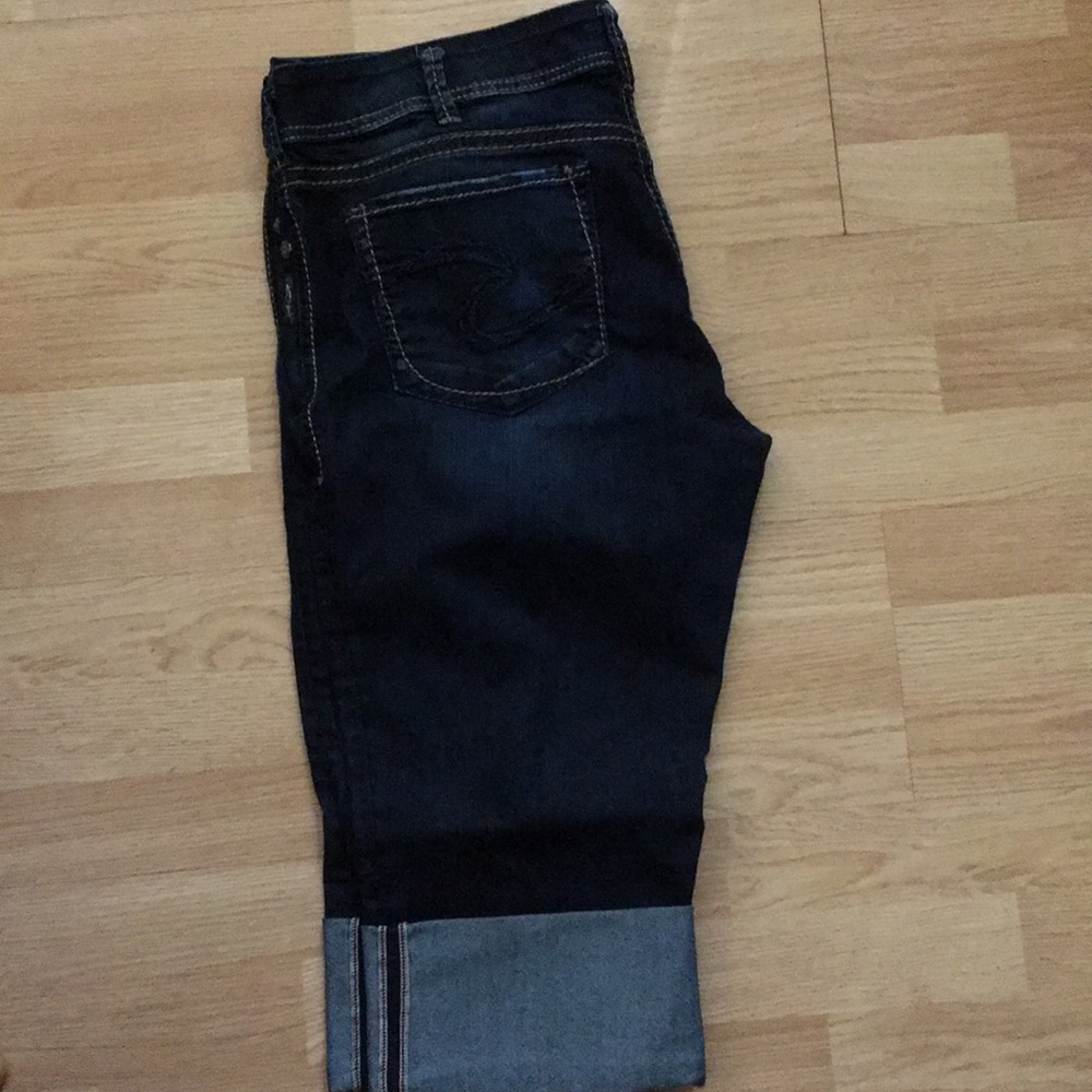 Silver suki capri w36